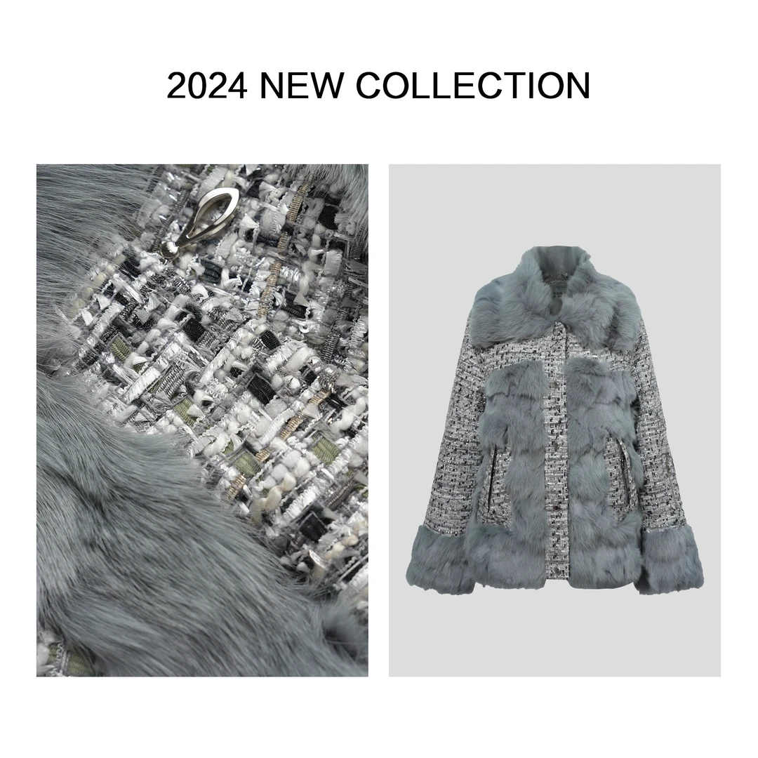 【粉丝专属】ZG335008B时尚轻奢毛领大衣