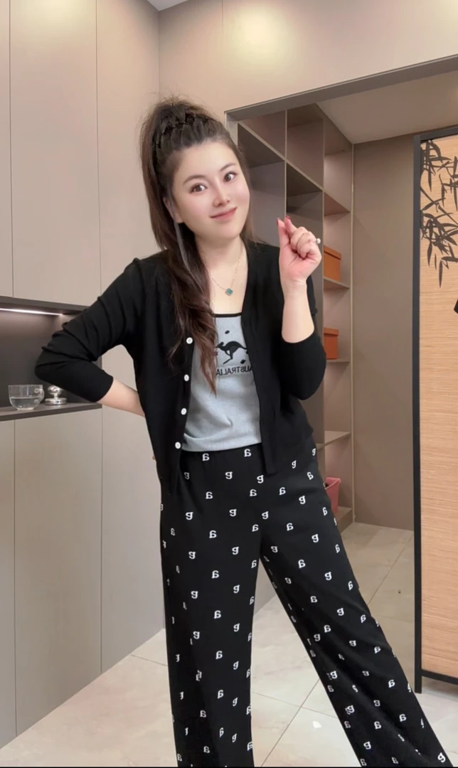 2024秋季新款时尚名媛气质修身显瘦1111休闲运动套装99