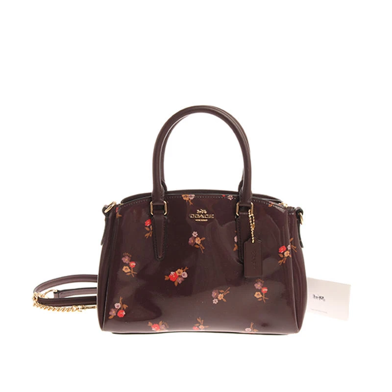 胖虎美王/蔻驰/99新/公价2600/酒红色漆皮/两用包/992307130078