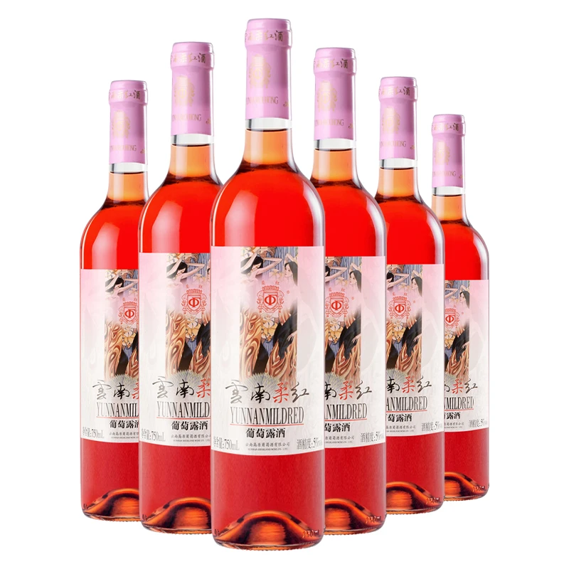 750ml柔红葡萄露酒6支