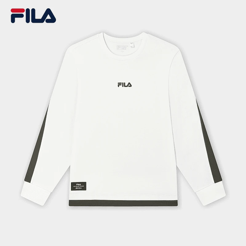 Fila/斐乐男士针织长袖衫2024秋冬新款休闲运动舒适F11M448210F