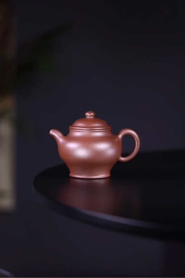 李小龙紫砂作品 高掇 紫泥 200cc