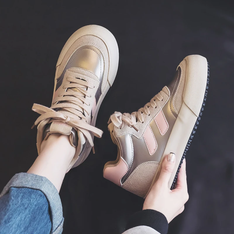 【YU】高帮不加绒2025百搭秋冬季休闲鞋运动厚底板鞋女韩版时尚潮流