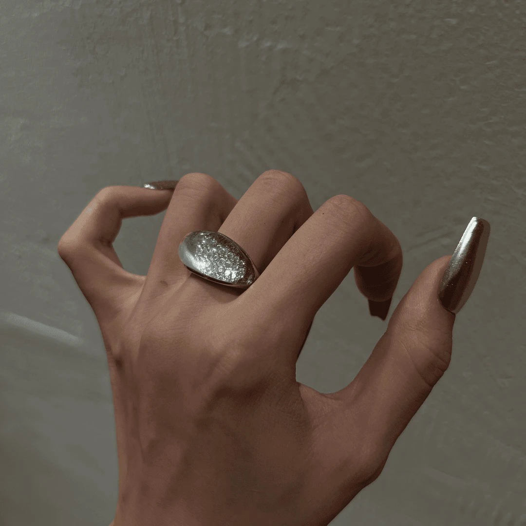 铜合金戒指 高定款简约时尚星空戒