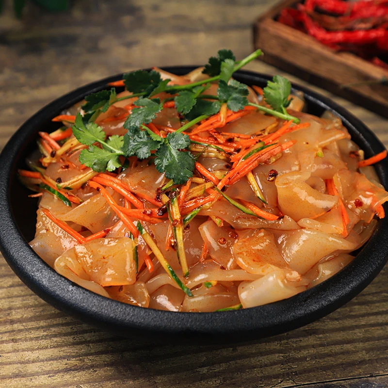 【5袋*200g】东北大拉皮凉皮即食凉拌菜水晶拉皮速食清凉美味零食