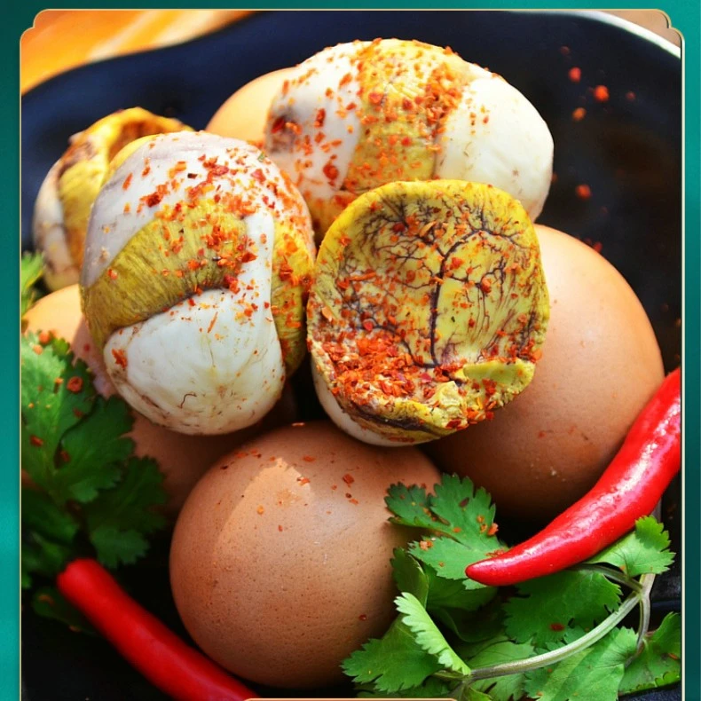 夏合扎迪五香熟制香辣13天活珠子钢化蛋毛蛋喜蛋