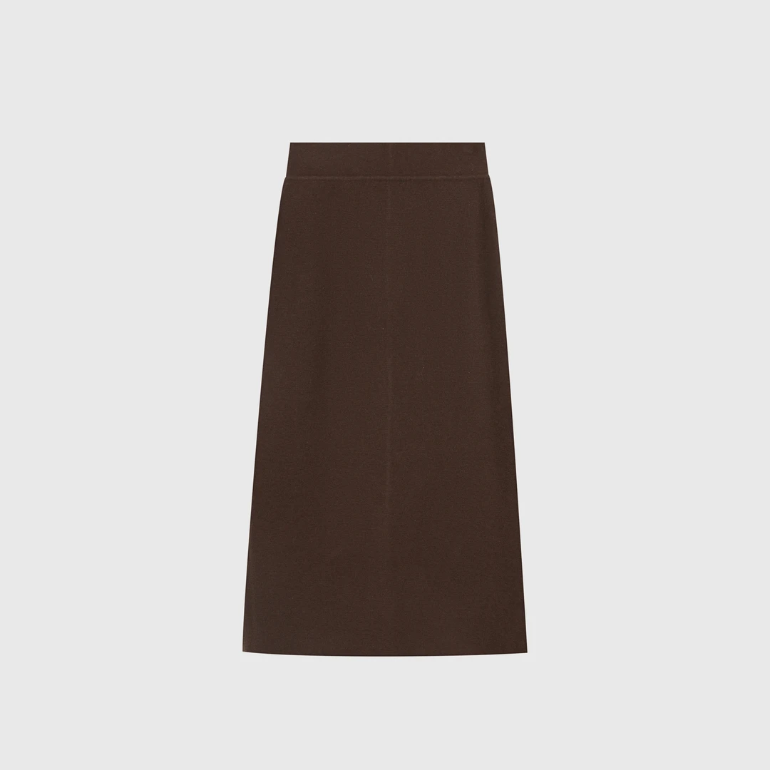 2024秋季新款H型百搭直筒显瘦遮跨针织半身裙