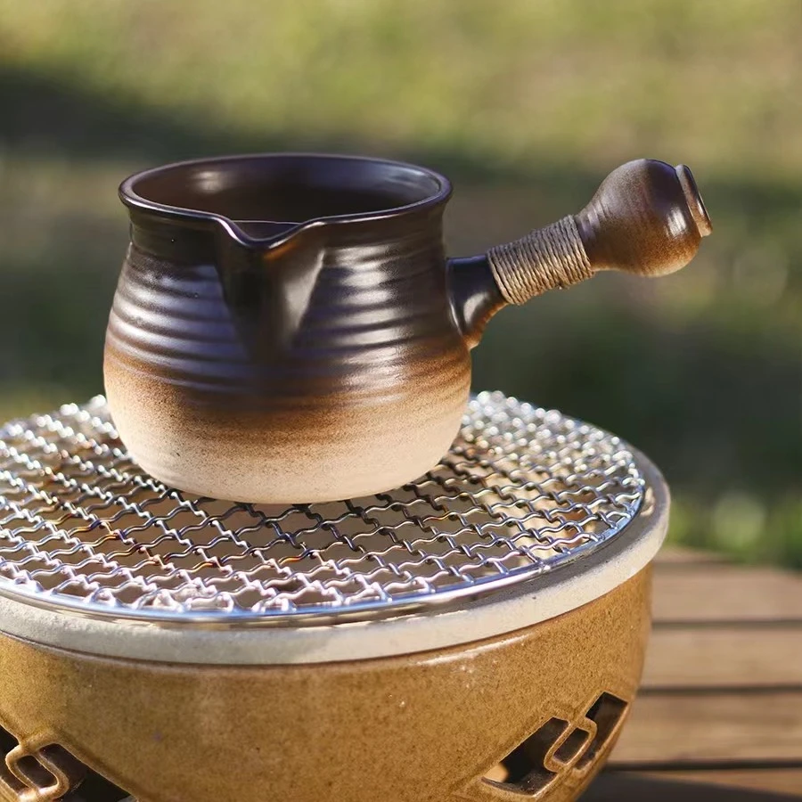 【万土烧-若朴】茶壶窑变渐变煮茶壶烹茶壶 适用明火电陶炉碳炉
