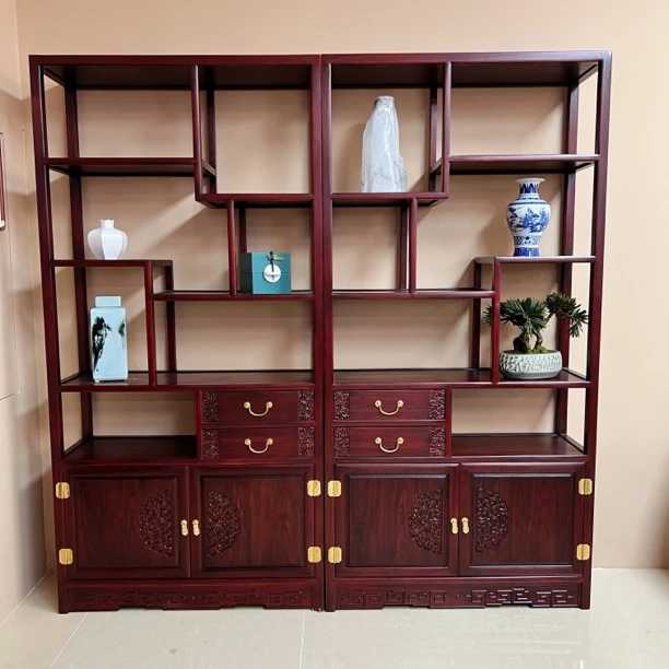 南美酸枝木新中式新古典仿古明式全整装全榫卯多宝格博古架