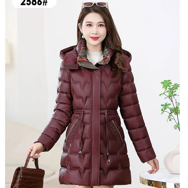 09冬季中短领口花开富贵设计师定制时尚保暖显瘦免洗厚棉服棉袄