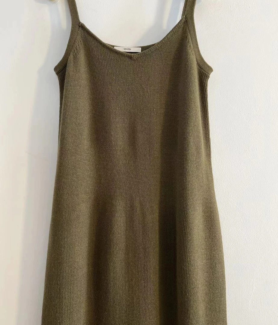 【Fresco原创设计】修身韵味减龄款针织裙 220908001