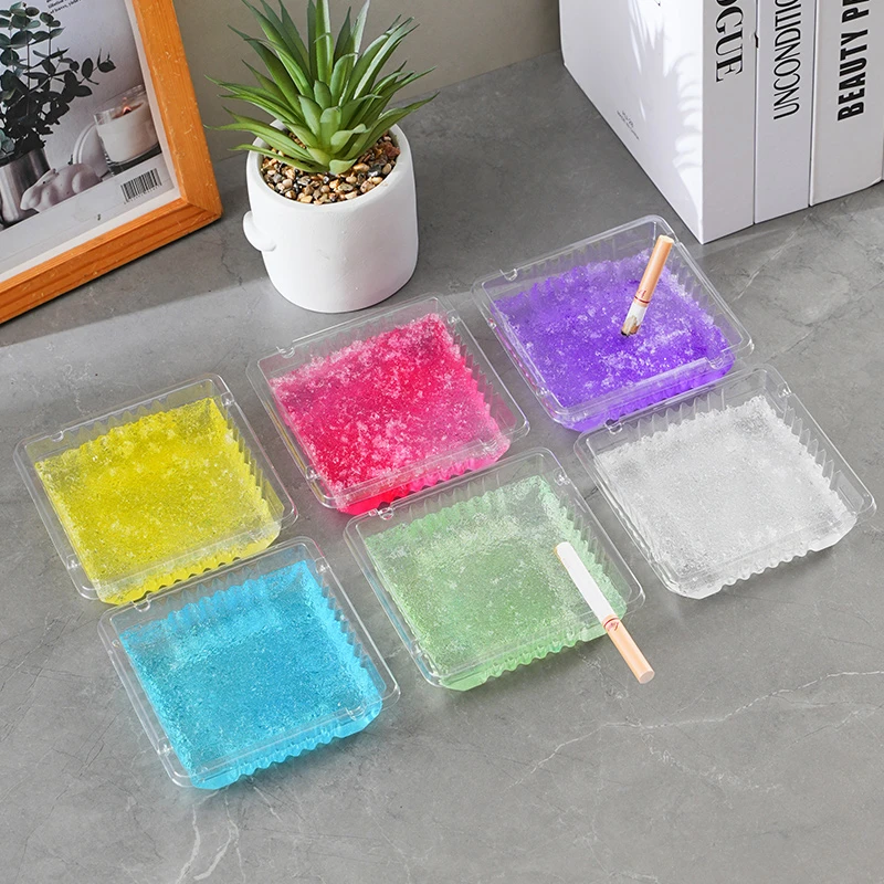 一次性烟灰缸2025新款家用防飞灰客厅烟味灭烟沙便携环保网红爆款