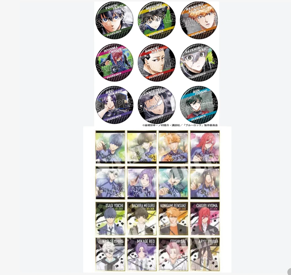 蓝色监狱水彩tv吧唧 签名色纸（盲盒代拆 不退）满百包邮