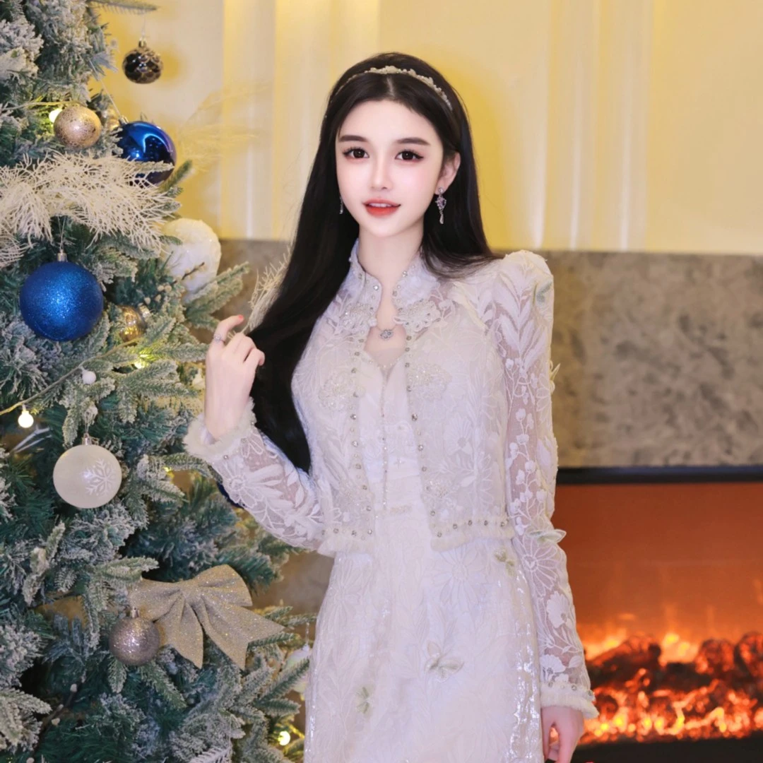 【设计师品牌】GCHOI廊桥之约订钻水溶绣花上衣61019/71003女