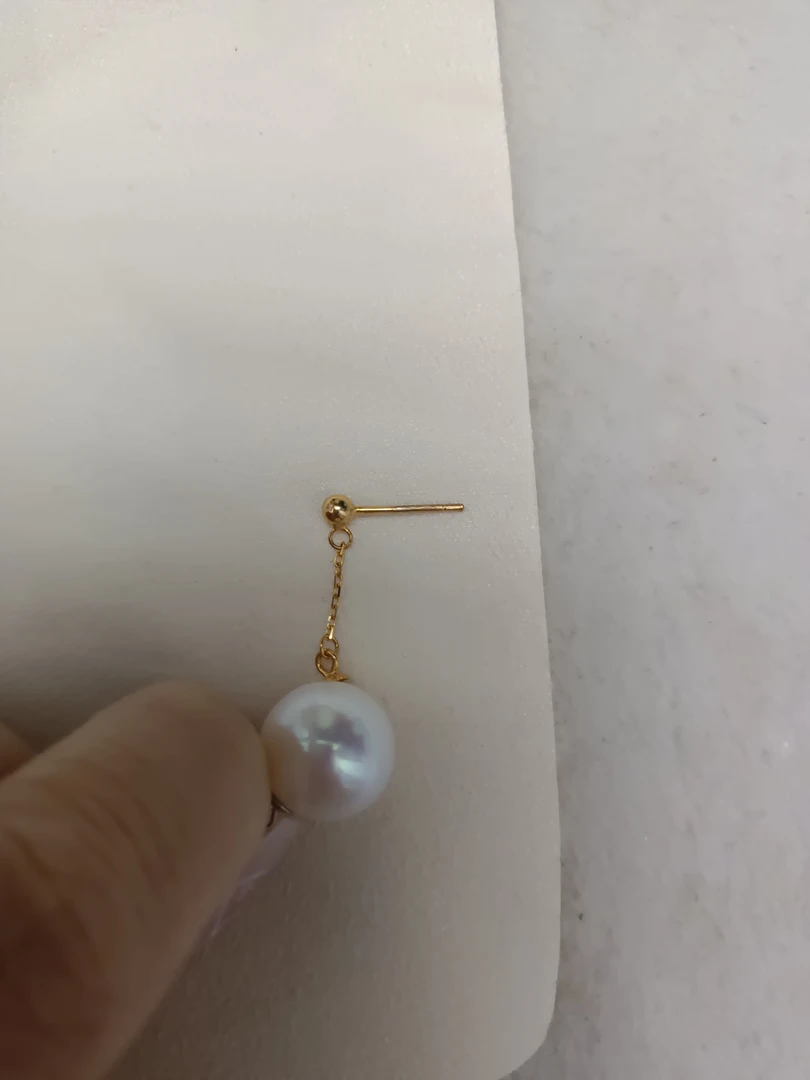 丽源珠宝推荐  天然淡水珍珠简单耳钉款