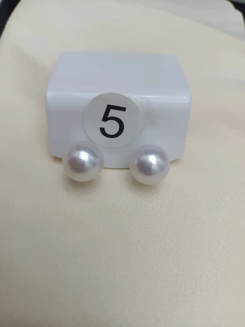 丽源珠宝推荐 天然淡水珍珠简单大气空姐耳钉