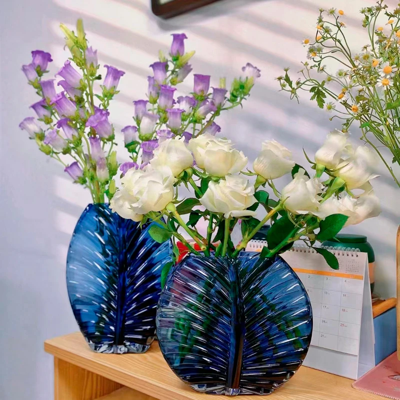 包邮 彩色玻璃花瓶 热带雨林 手工制作彩色玻璃花瓶北欧风装饰