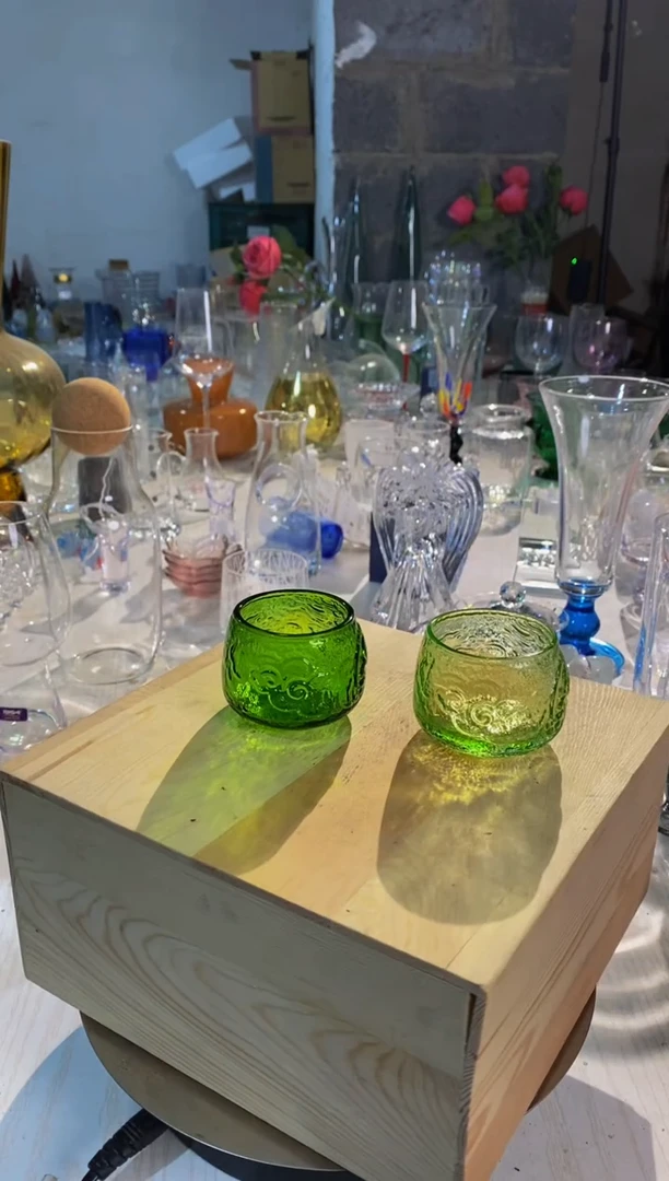 【闪购商品】深绿色吸水兽水晶茶盏