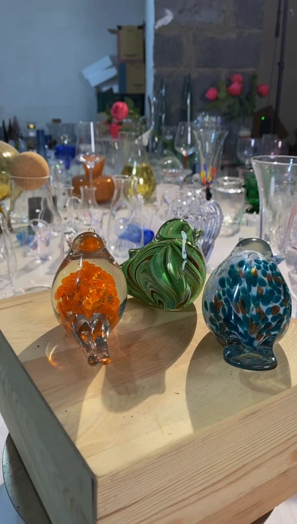 【闪购商品】蓝白金点小鸟摆件