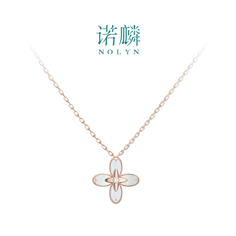 Nolyn/诺麟 非金属合成锆石项链 桂花系列原创设计项链小众温柔甜