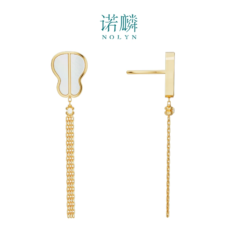 Nolyn/诺麟 非金属合成锆石耳饰 【新品上新】绿天系列白色耳饰原创