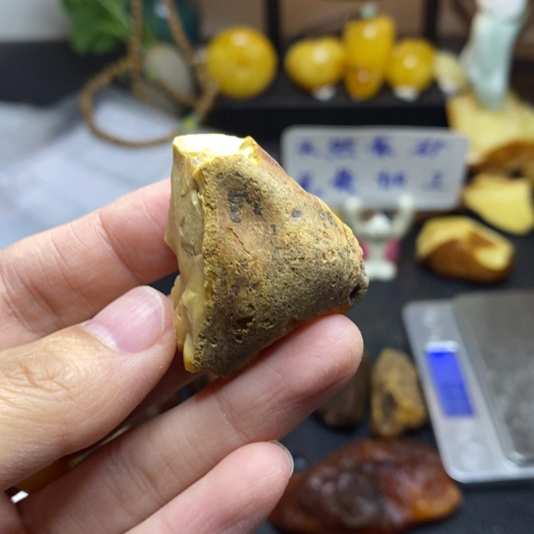 【闪购商品】定制琥珀未镶嵌疯***头胖