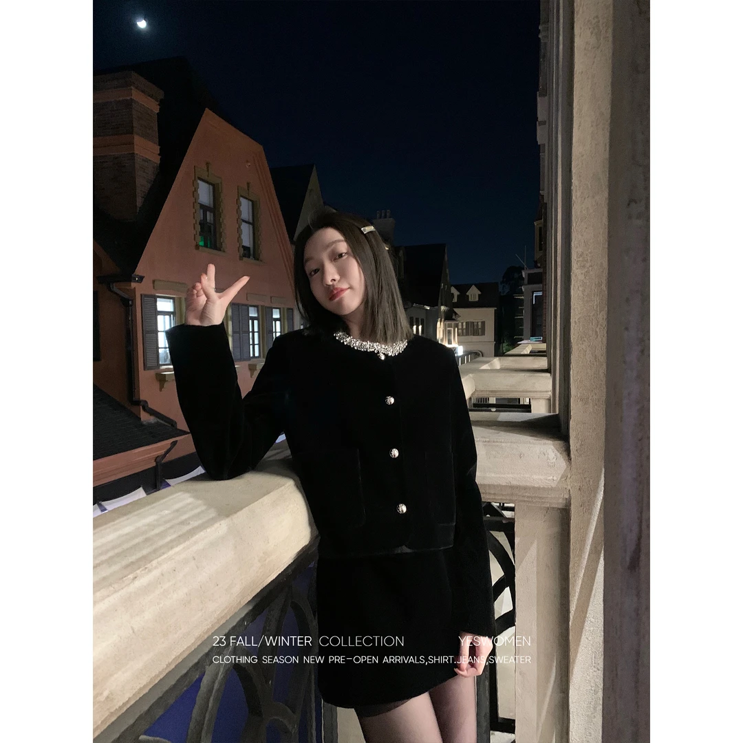 YESWOMEN 【达人】丝绒系列·精致系外套哑光质感 XY20310A3570