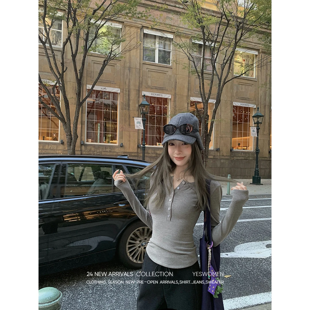 【于月专属】YESWOMEN 德绒亨利衫·保暖发热磨毛针织 XY72411B3367