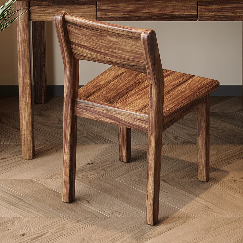 全乌金木书桌椅餐椅整装发货