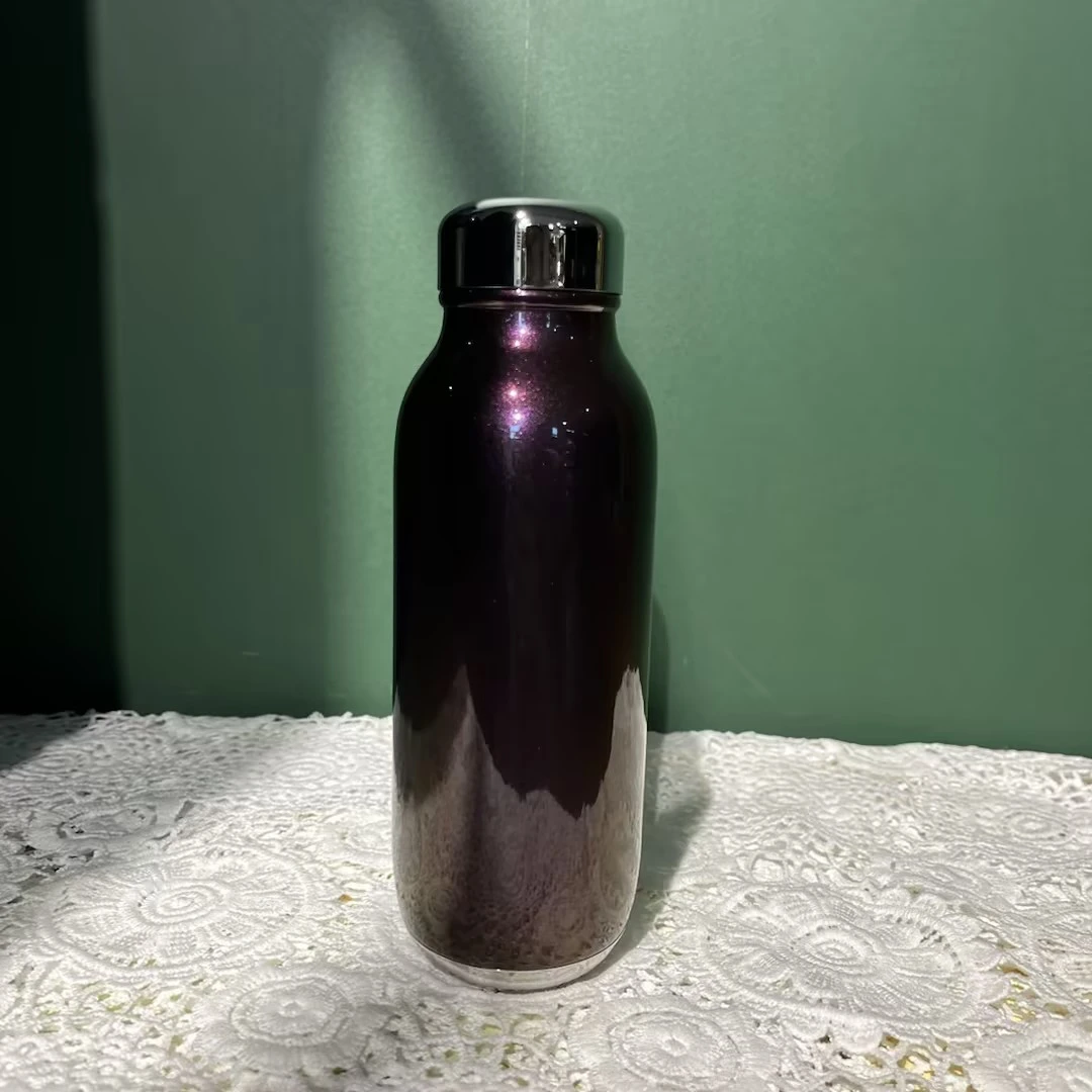 【W家】-028暗夜深紫 400ml 保温杯带茶隔咖啡水杯不锈钢保冷杯高档
