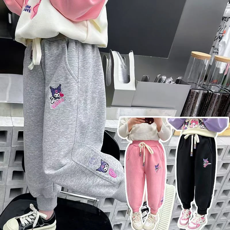 女童裤子春秋款2024新款中小宝宝洋气外穿春季儿童装春装休闲卫裤