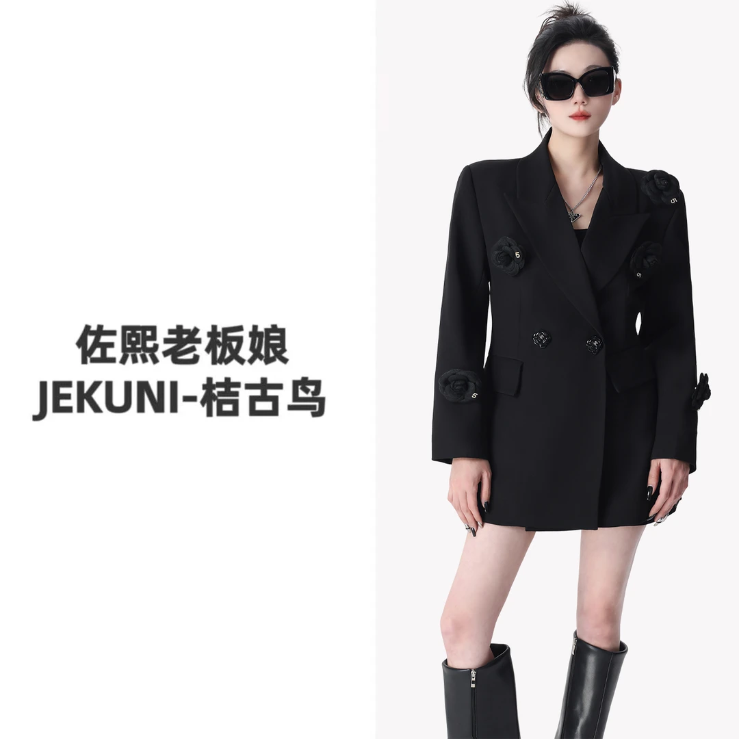 JEKUNI/桔古鸟绮总专属【无人区玫瑰】春秋气质玫瑰胸针西装女时尚