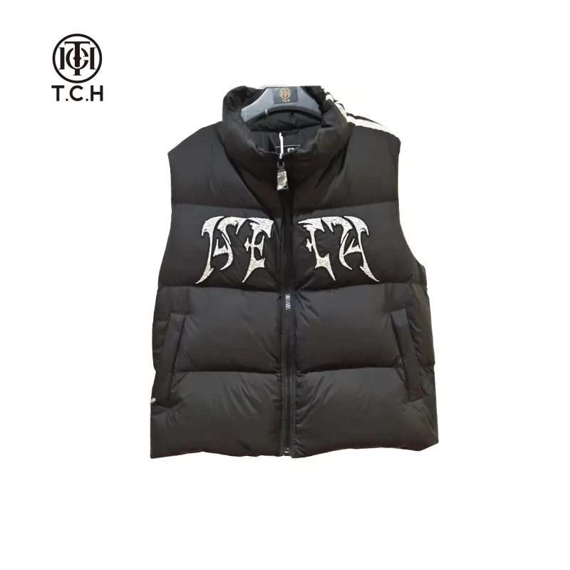 TCH重庆-服饰店播黑色银色情侣羽绒马甲S69D258001