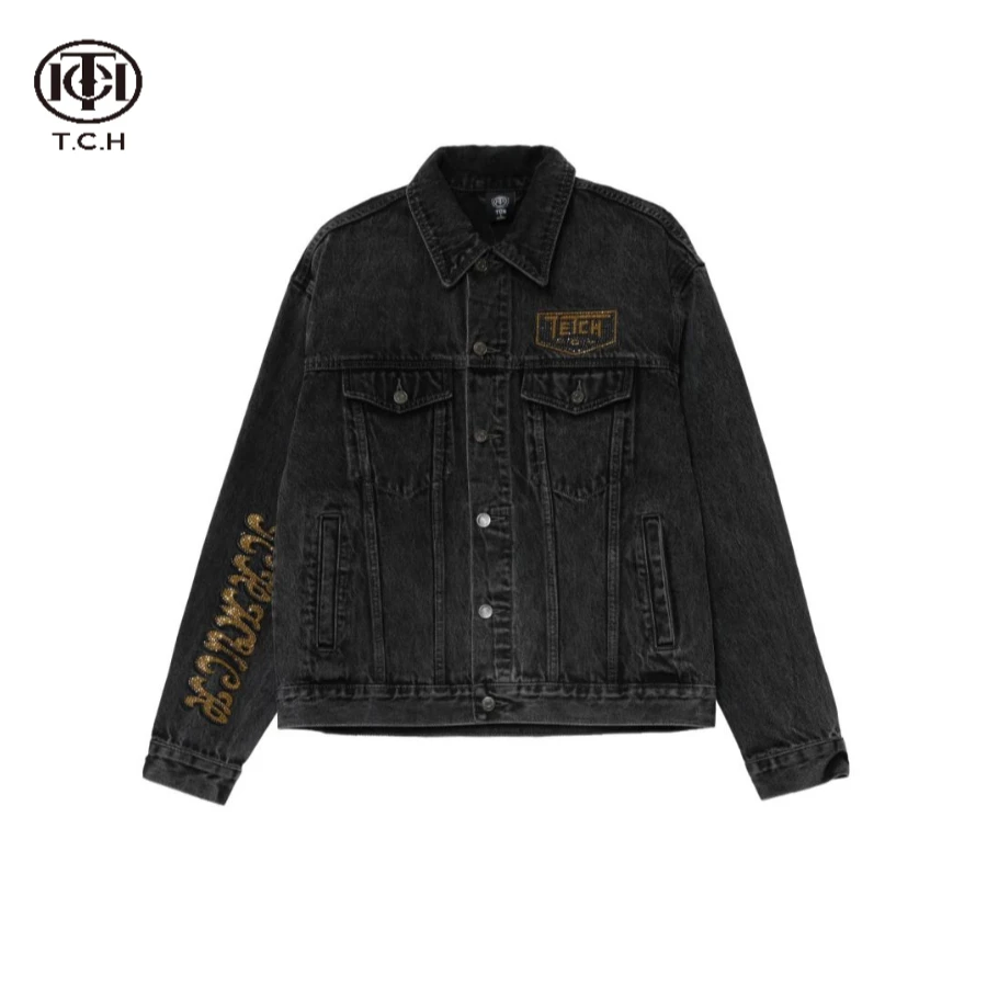 TCH服饰店播——TCH潮牌爱心翅膀牛仔外套T21106C3001