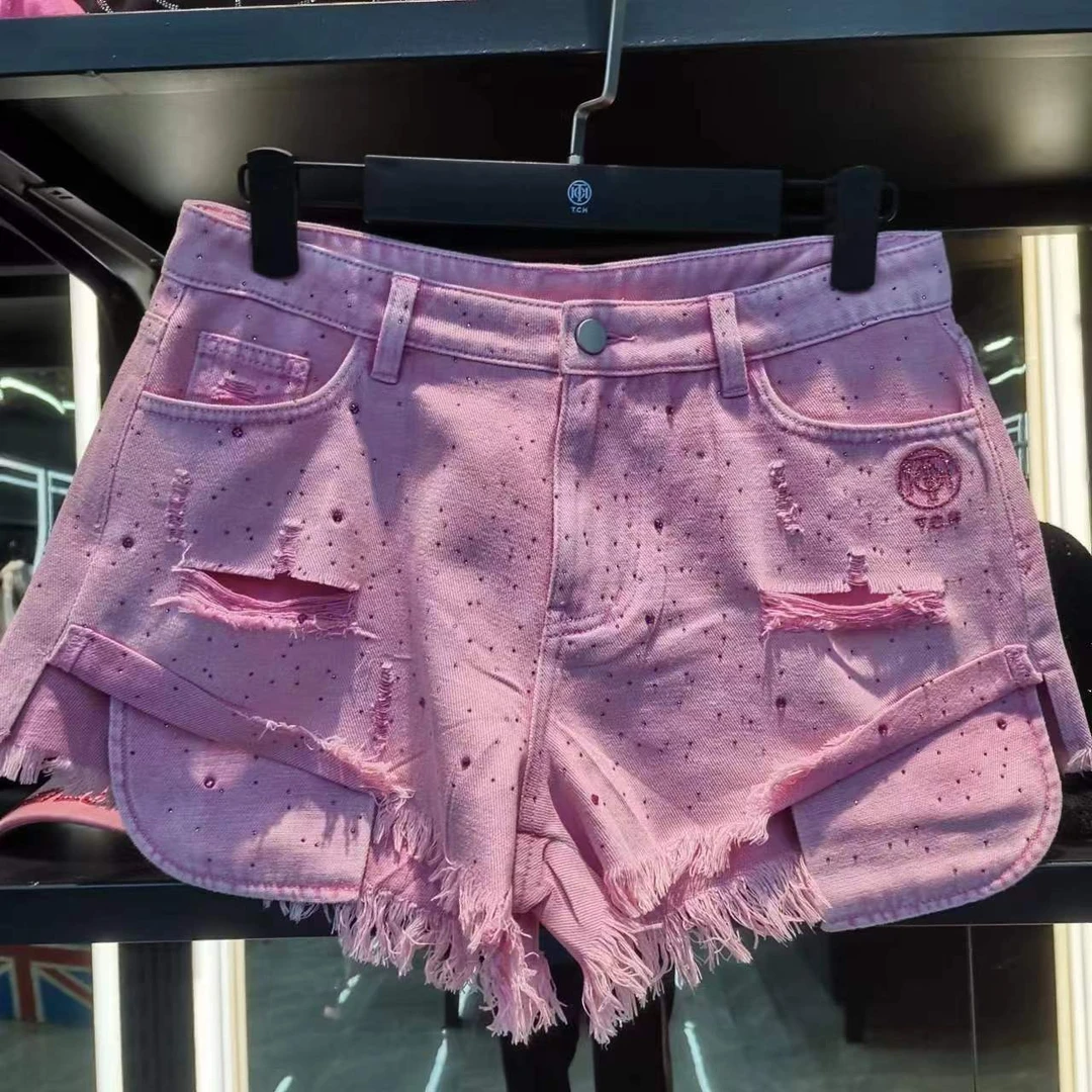 北国-潮牌TCH-24新款牛仔短裤T72B21801554