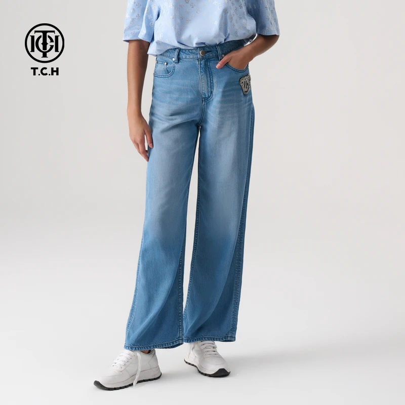 TCH服饰店播-2025春季新款宽松牛仔裤T72A208066