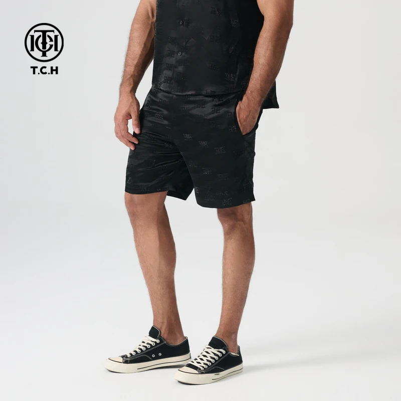 2025夏个性短裤男潮牌直筒短裤男女同款T72B216026