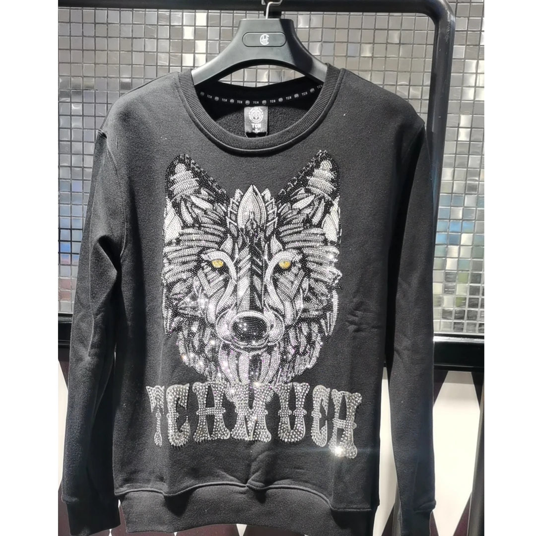 重庆-2025狼头时尚经典霸气系列套头卫衣女T21111C6040