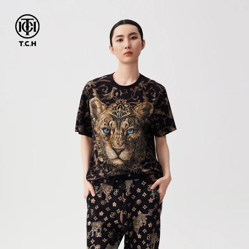 TCH服饰店播-美式短袖T恤男女同款潮牌2025秋季新款T72C106052