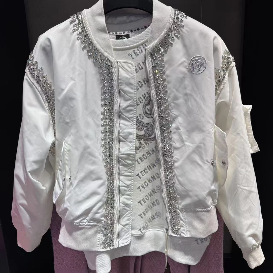 石景山TCH-2025新款镶钻重工夹克外套T72C166002