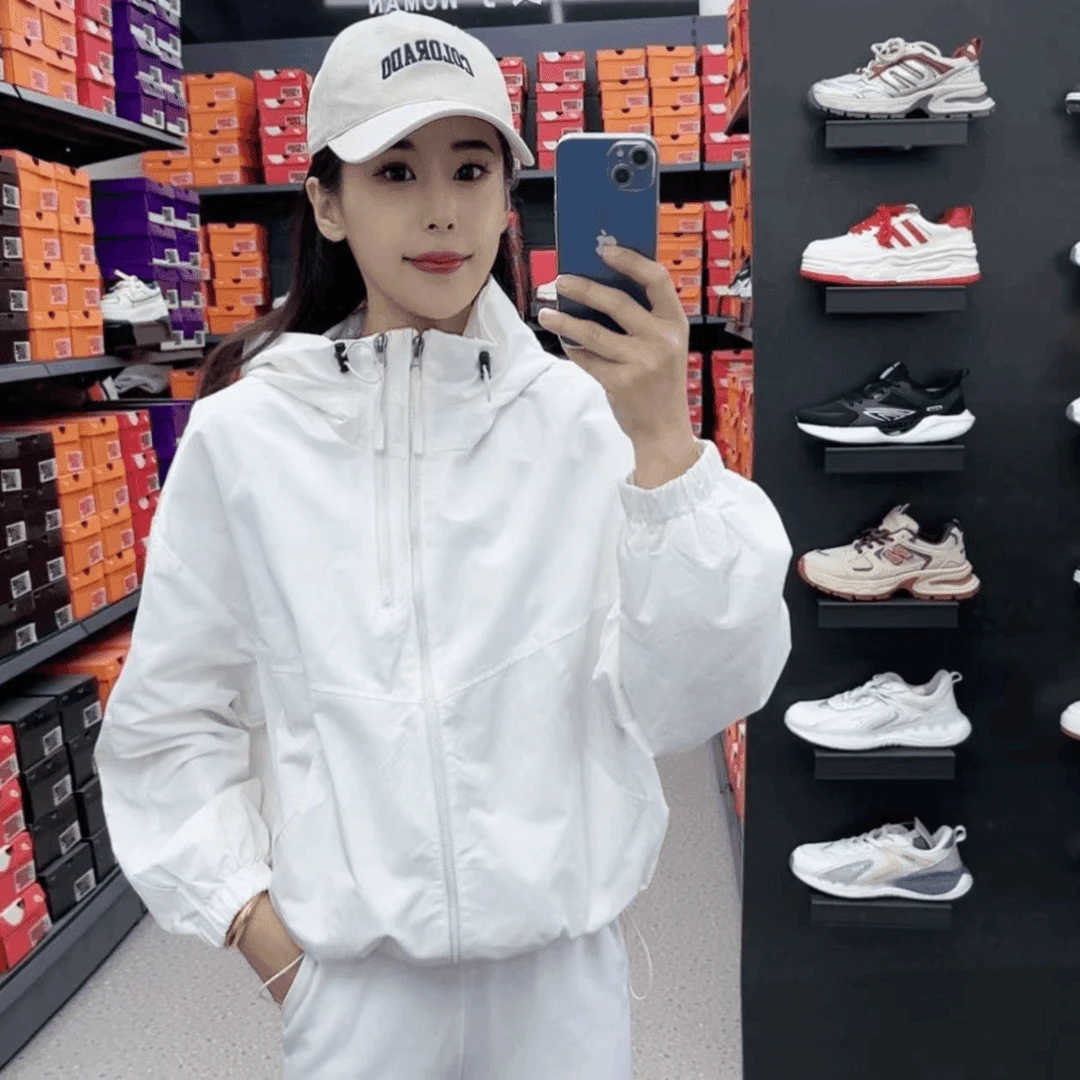 【内里二棉】连帽加棉加厚双拉链短外套女秋冬新款休闲百搭冲锋衣潮