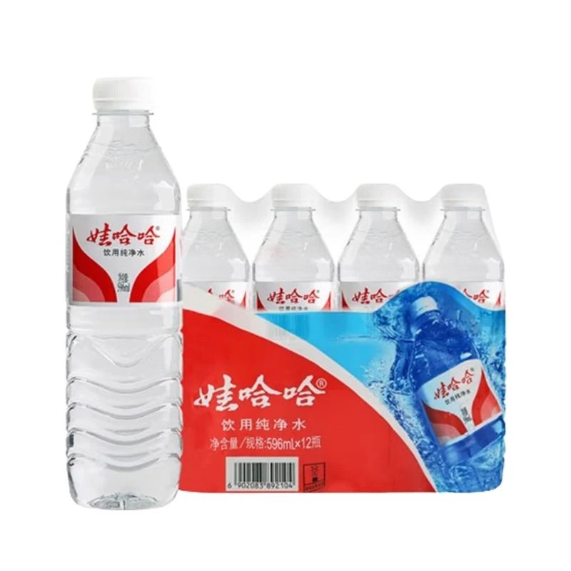 娃哈哈 纯净水饮用水 596ml*12瓶/件 （包装或散装）