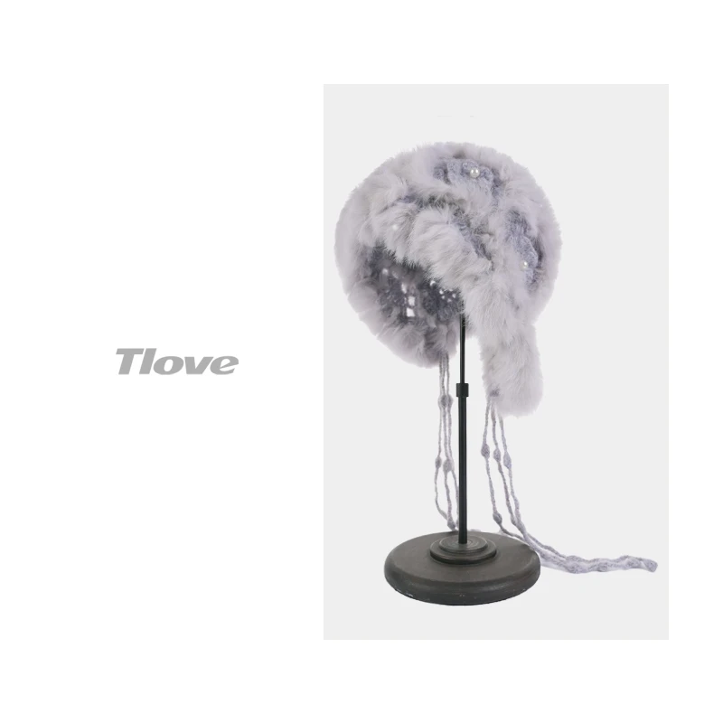 9815女士秋冬针织帽保暖护耳加厚毛线帽