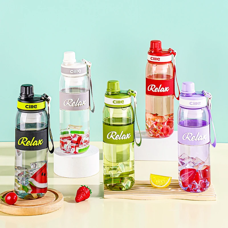 希乐大容量水杯女生高颜值男女学生便携茶杯夏季户外运动健身水壶