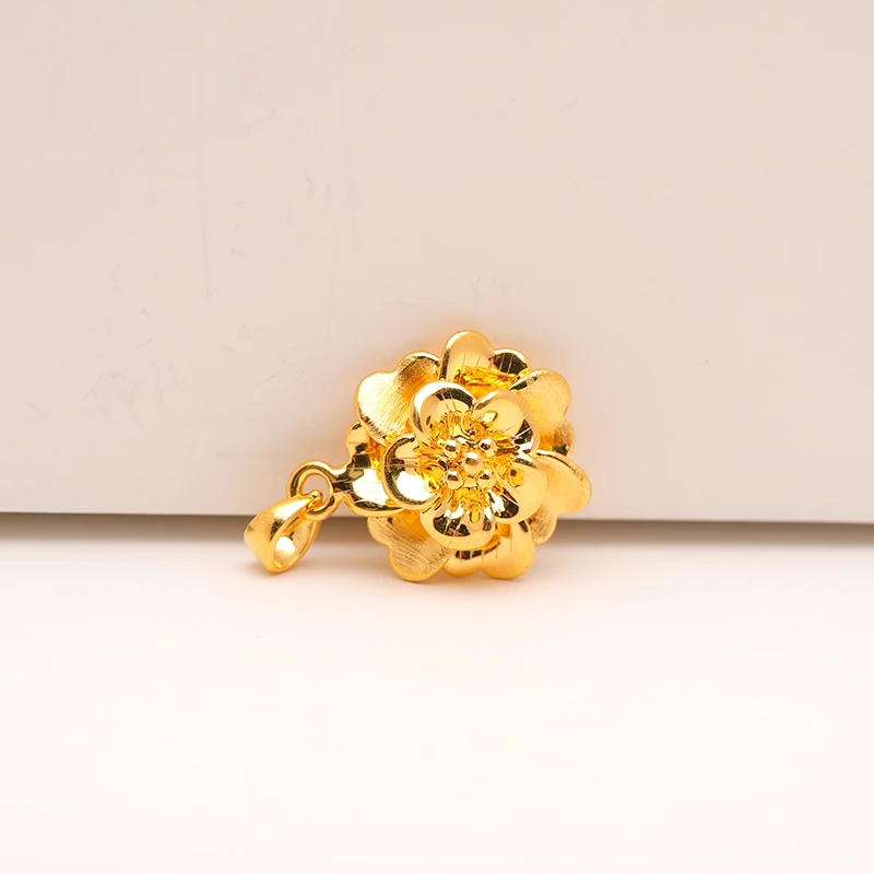 足金999黄金桃花吊坠1.46直播专享1