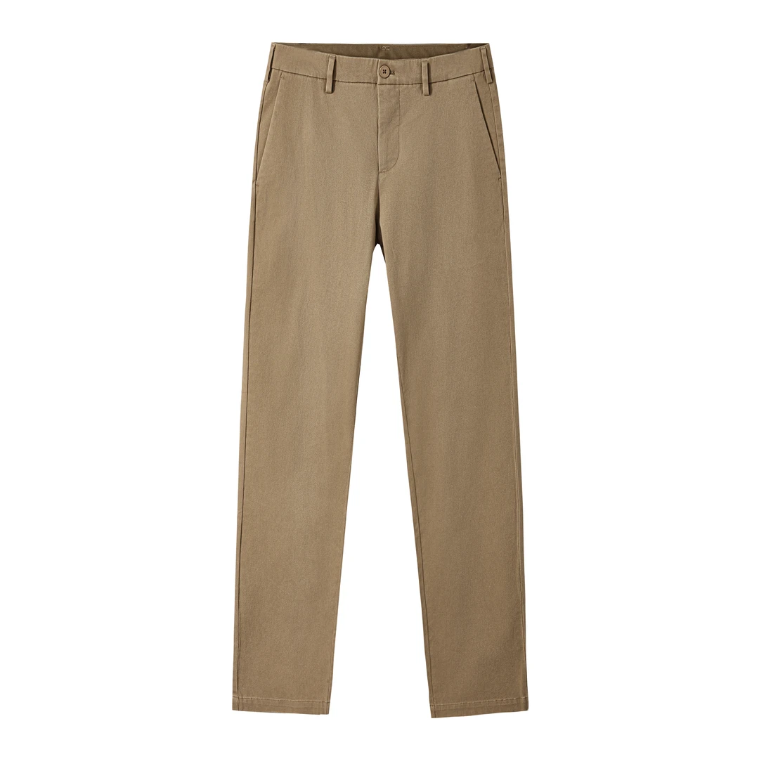 【雷总同款】凡客 长绒棉轻弹直筒卡其裤 陈总专属