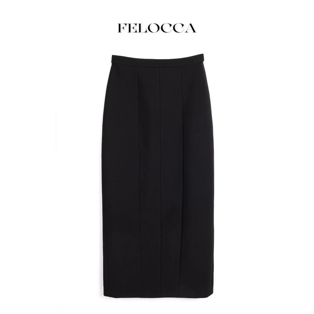 【FELOCCA】及简高级感直筒时尚休闲半裙 CC2221