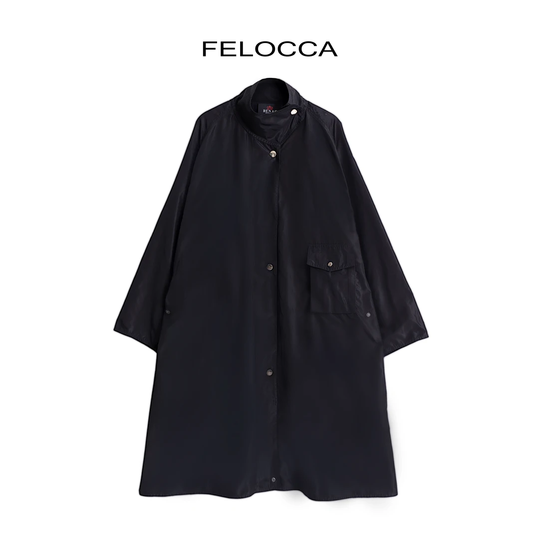 【FELOCCA】英伦风立领时尚百搭长款风衣  CC2352