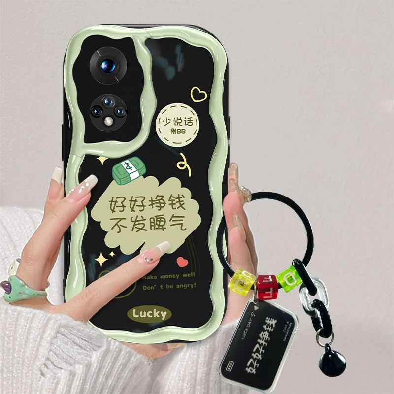 适用于华为nova9Pro好好挣钱手机壳奶油硅胶软壳网红女款全包防摔