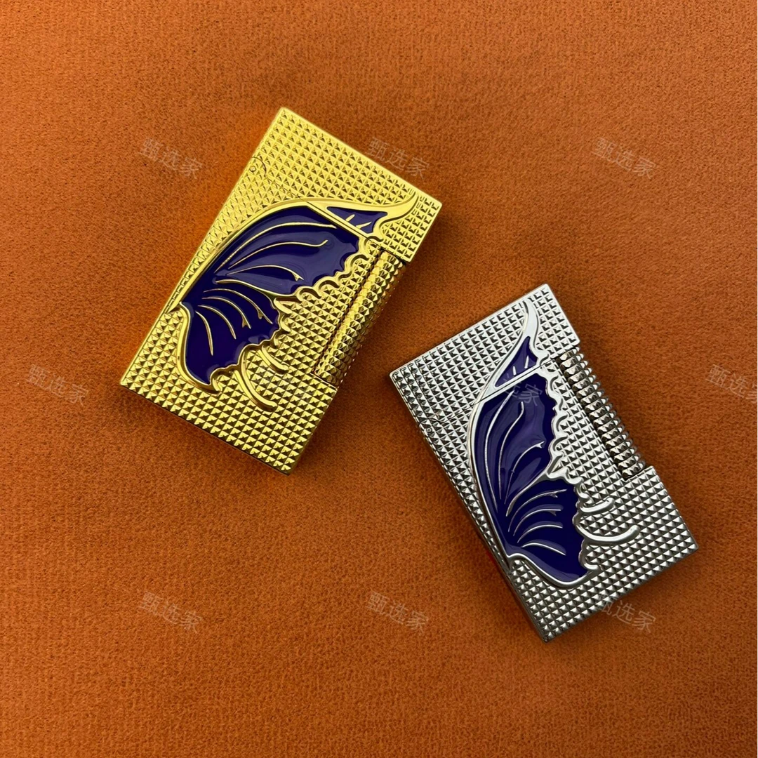 比翼双飞充气时尚全铜侧滑防风打火机男士精品礼物创意彩漆打火机